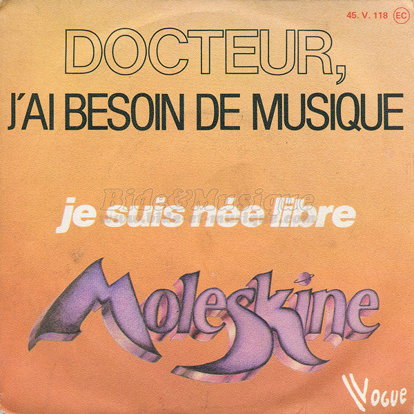 Moleskine - Docteur j'ai besoin de musique