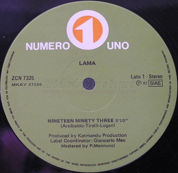 Lama - Nineteen Ninety Three