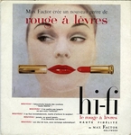 Publicit - Hi-fi, le rouge  lvres haute fidlit de Max Factor