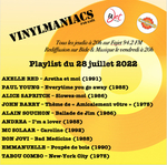 Vinylmaniacs - Emission n°223 (28 juillet 2022)