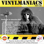Vinylmaniacs - Emission n�237 (1er d�cembre 2022)