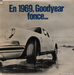 Pochette de Publicit - En 1969, Goodyear fonce…