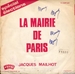 Pochette de Jacques Mailhot - La Mairie de Paris