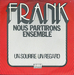 Pochette de Frank - Un sourire, un regard