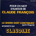 Pochette de Claudine - Le show doit continuer (petit chagrin)