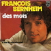 Pochette de Franois Bernheim - Des mots